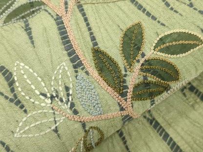 平和屋着物●銀座もとじ　中国三大刺繍　相良刺繍　総刺繍　太鼓柄袋帯　竜巻絞り　南天文　金糸　正絹　逸品　CABK8482dy