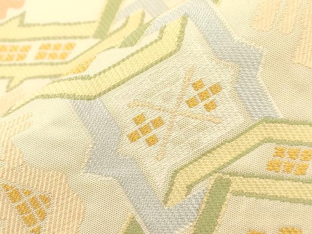 平和屋着物▼西陣　六通柄袋帯　有栖川　証紙付き　正絹　逸品　CABK8495dy