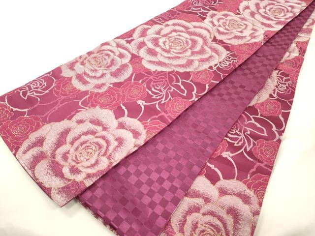 平和屋着物●H・L（アッシュエル）　HENRI-LUC CHAPUIS　全通柄袋帯　薔薇　金糸　CABK8500dy