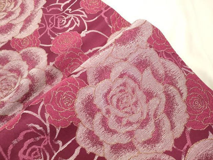 平和屋着物●H・L（アッシュエル）　HENRI-LUC CHAPUIS　全通柄袋帯　薔薇　金糸　CABK8500dy