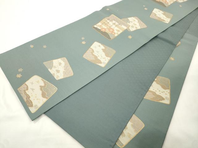 平和屋着物●六通柄袋帯　平安のしらべ　金糸　正絹　逸品　CABK8517dy　