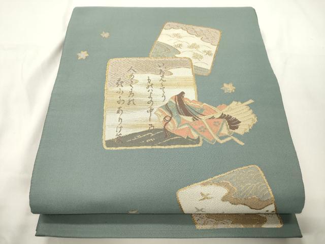 平和屋着物●六通柄袋帯　平安のしらべ　金糸　正絹　逸品　CABK8517dy　