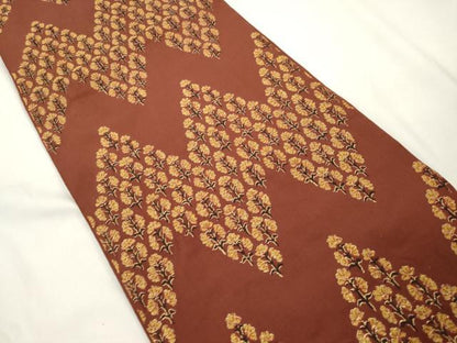 平和屋着物●西陣　川島織物　六通柄　本袋帯　草花文　金糸　正絹　逸品　CABK8520dy