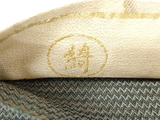 平和屋着物●全通柄袋帯　草木文　金銀糸　正絹　逸品　CABK8522dy