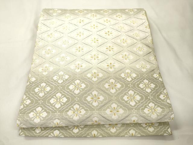平和屋着物●六通柄袋帯　紹巴織　彩かすみ　金銀糸　正絹　逸品　CABK8559dy