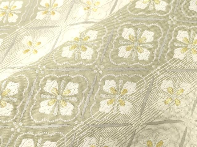 平和屋着物●六通柄袋帯　紹巴織　彩かすみ　金銀糸　正絹　逸品　CABK8559dy