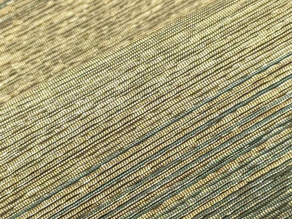 平和屋着物●両面　六通柄袋帯　横段文　金糸　正絹　逸品　CABK8560dy