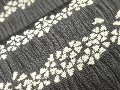 平和屋着物●袋帯　螺鈿　経よろけ織　横段小桜文　金彩　正絹　逸品　CABK8562dy