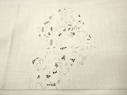 平和屋着物●中国三大刺繍　スワトウ刺繍　相良刺繍　総刺繍　太鼓柄袋帯　紬地　切嵌草花文　正絹　逸品　CABK8577dy