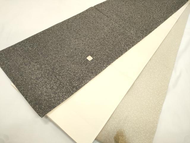 平和屋着物●友禅作家　茂野大生　太鼓柄袋帯　舞葉文　金通し地　正絹　逸品　CABK8586dy