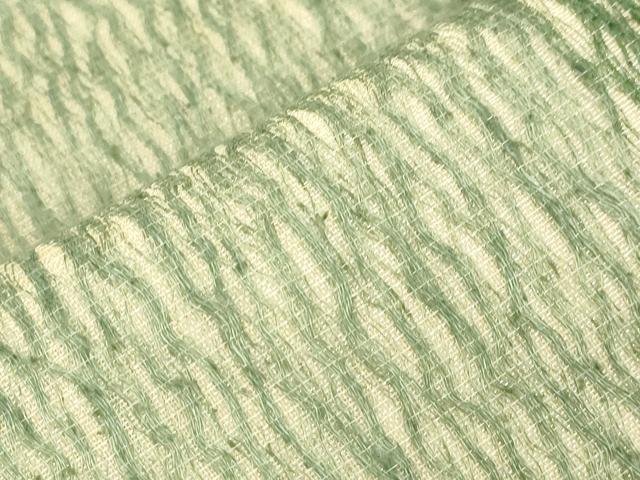 平和屋着物＊夏物　九寸名古屋帯　櫛織　霞文　金糸　正絹　逸品　CABK8591dy