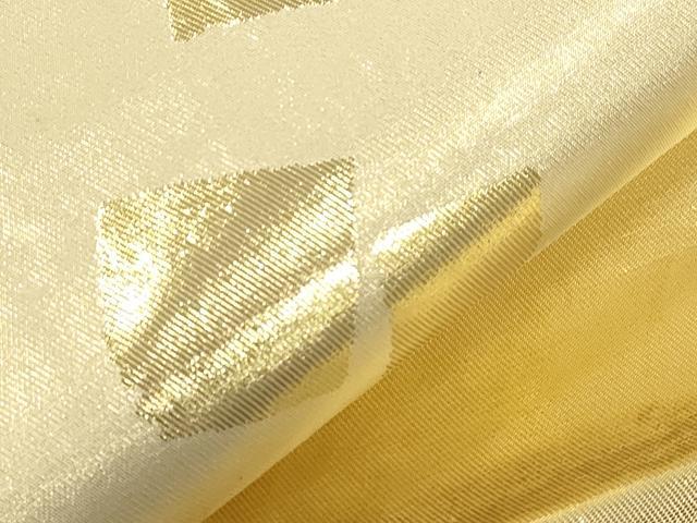 平和屋着物●西陣　川島織物　丸帯　破れ色紙重ね文　金糸　正絹　逸品　CABK8599dy