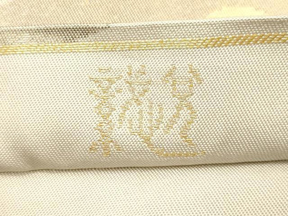 平和屋着物●織物一筋名門　織悦　全通柄　本袋帯　草花文　金糸　正絹　逸品　CABK8600dy