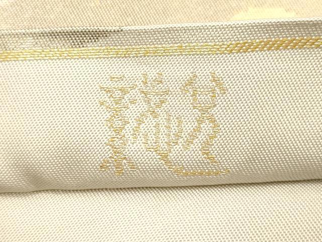 平和屋着物●織物一筋名門　織悦　全通柄　本袋帯　草花文　金糸　正絹　逸品　CABK8600dy