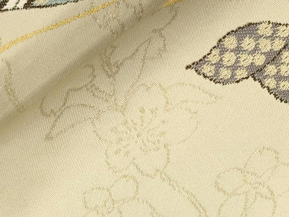 平和屋着物●西洞院辻が花　大脇一心　六通柄袋帯　舞蝶文　金糸　正絹　逸品　CABK8617dy