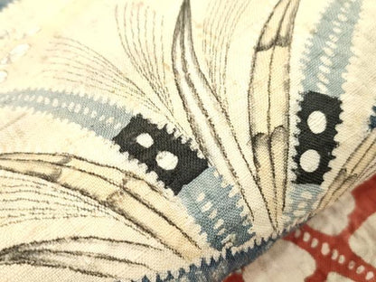 平和屋着物●六通柄袋帯　作家物　辻が花　紬地　絞り　正絹　逸品　CABK8619dy