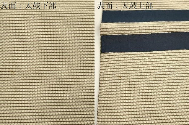 平和屋着物●六代目 嶋屋長兵衛　両面　全通柄袋帯　紹巴全通織　幾何学文　正絹　逸品　CABK8621dy