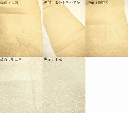 平和屋着物●綴れ　両面　全通柄袋帯　金糸　正絹　逸品　CABK8629dy