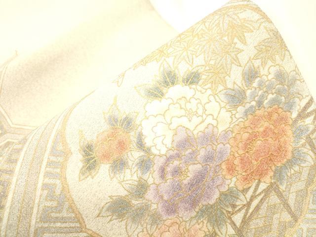 平和屋着物●綴れ　太鼓柄袋帯　蜀江花文　金彩　正絹　逸品　CABK8631dy