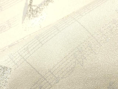 平和屋着物●両面　六通柄袋帯　影絵浪漫　銀糸　正絹　逸品　CABK8635dy