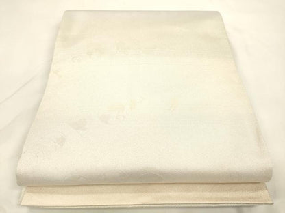 平和屋着物●両面　六通柄袋帯　影絵浪漫　銀糸　正絹　逸品　CABK8635dy