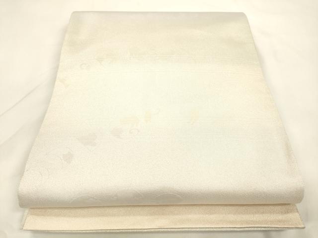 平和屋着物●両面　六通柄袋帯　影絵浪漫　銀糸　正絹　逸品　CABK8635dy