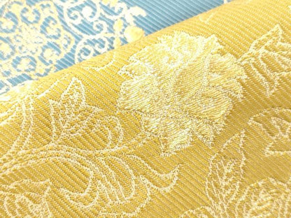 平和屋着物●六通柄袋帯　切嵌花鳥文　金糸　正絹　逸品　CABK8673dy