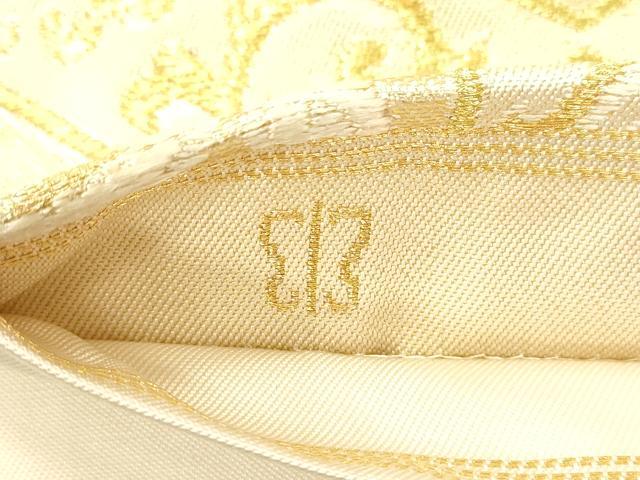 平和屋着物●西陣　川島織物　六通柄　本袋帯　亀甲花文　金糸　正絹　逸品　CABK8678dy