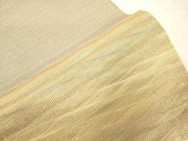 平和屋着物●太鼓柄袋帯　幾何学文　金糸　正絹　逸品　CABK8680dy