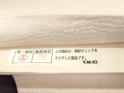 平和屋着物●六通柄袋帯　草花文　正絹　逸品　CABK8684dy
