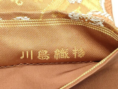 平和屋着物●西陣　川島織物　六通柄　本袋帯　蜀江花文　金銀糸　三越扱い　正絹　逸品　CABK8685dy