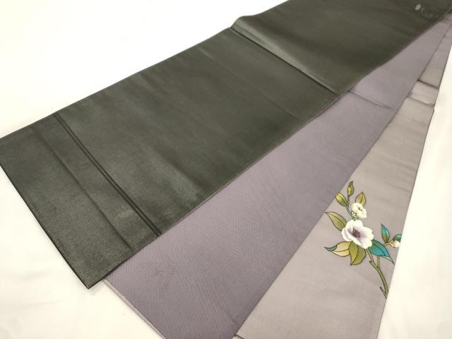 平和屋着物●染色作家　斉藤三才　太鼓柄袋帯　花鳥文　金彩　正絹　逸品　CABK8691dy
