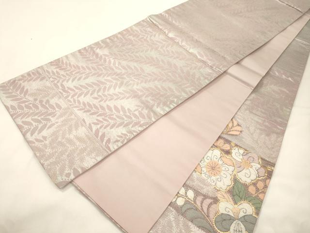 平和屋着物●太鼓柄袋帯　辻が花　金糸　正絹　逸品　CABK8695dy