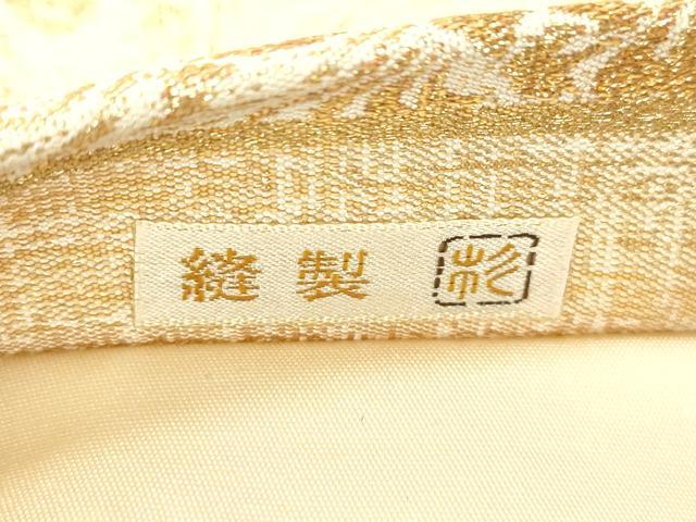 平和屋着物●銀座きしや　六通柄袋帯　切嵌更紗文　金糸　正絹　逸品　CABK8701dy