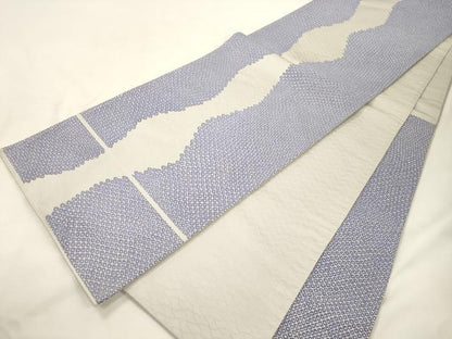 平和屋着物●六通柄袋帯　唐織　鹿の子文　正絹　逸品　CABK8703dy