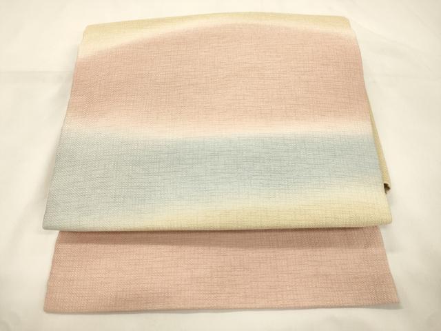 平和屋着物●つけ帯　霞文　正絹　逸品　CABK8713dy
