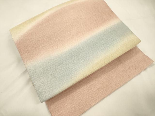 平和屋着物●つけ帯　霞文　正絹　逸品　CABK8713dy