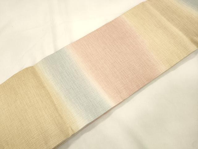 平和屋着物●つけ帯　霞文　正絹　逸品　CABK8713dy