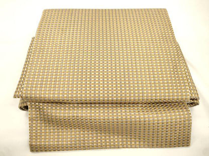 平和屋着物●ワンタッチつけ帯　格子柄　正絹　逸品　CABK8714dy