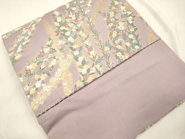平和屋着物●つけ帯　唐織　秋陽の苑　金糸　正絹　逸品　CABK8717dy