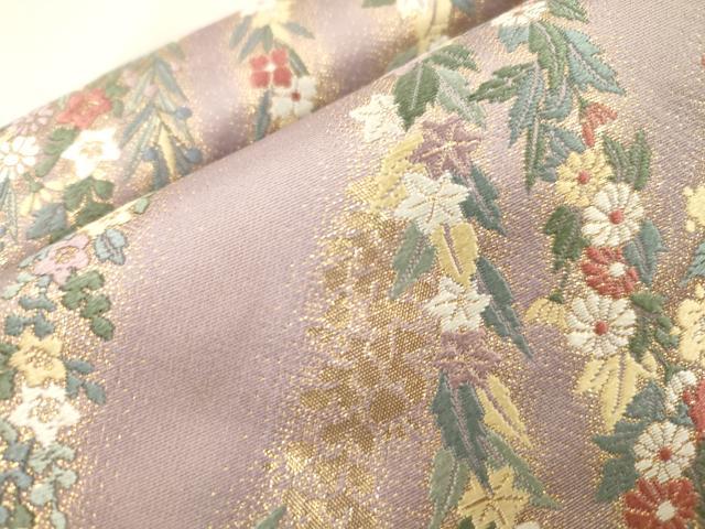 平和屋着物●つけ帯　唐織　秋陽の苑　金糸　正絹　逸品　CABK8717dy