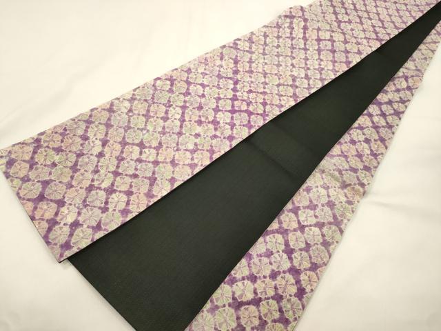 平和屋着物●半幅帯　蜘蛛絞り　やまと誂製　正絹　逸品　CABK8753dy