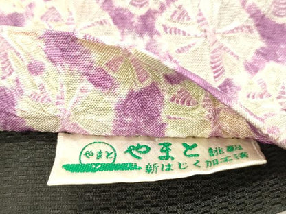 平和屋着物●半幅帯　蜘蛛絞り　やまと誂製　正絹　逸品　CABK8753dy