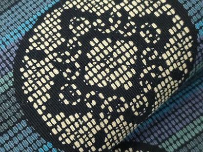 平和屋着物▼全通柄九寸開き名古屋帯　幾何学丸文　正絹　逸品　CABK8760dy