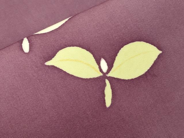 平和屋着物▼塩瀬　九寸名古屋帯　草木文　金彩　正絹　逸品　CABK8764dy