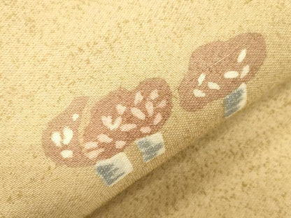 平和屋着物●九寸名古屋帯　紙布　人物文　証紙付き　逸品　CABK8767dy