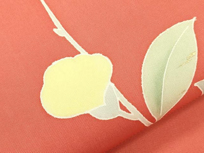 平和屋着物▼中国三大刺繍　相良刺繍　塩瀬　九寸名古屋帯　椿文　金彩　正絹　逸品　CABK8769dy