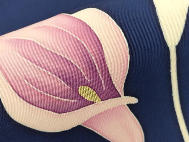 平和屋着物▼塩瀬　九寸名古屋帯　カラー　金彩　正絹　逸品　CABK8773dy