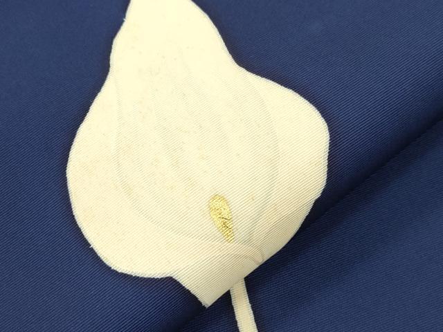 平和屋着物▼塩瀬　九寸名古屋帯　カラー　金彩　正絹　逸品　CABK8773dy