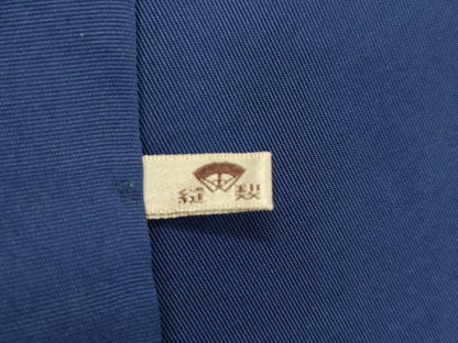平和屋着物▼塩瀬　九寸名古屋帯　カラー　金彩　正絹　逸品　CABK8773dy